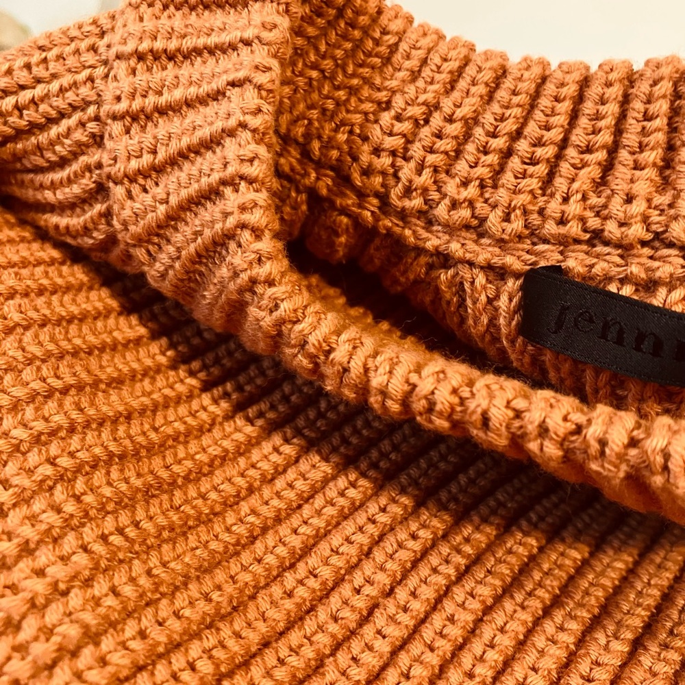 Jenni Kayne Textured Tan Crew Neck Sweater - Picture 7 of 13